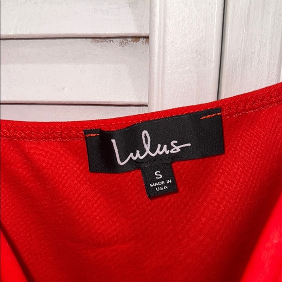 Lulu's Scarlet Spaghetti Strap Mini Dress - Picture 2 of 5